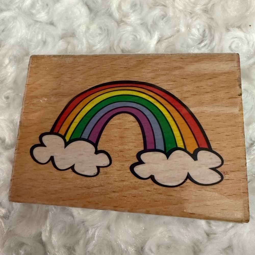 Wooden Rainbow stamper